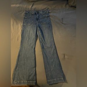 Size 8 regular Super High Rise Flair jeans.